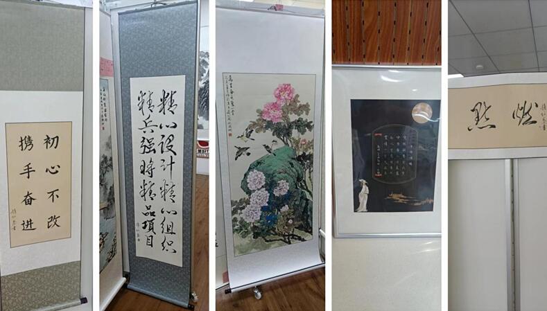武燃設計院聯合聚才社區開展“喜迎二十大，清風潤萬家”廉政宣傳主題書畫展活動