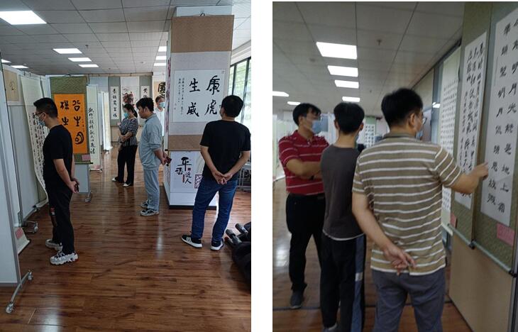 武燃設計院聯合聚才社區開展“喜迎二十大，清風潤萬家”廉政宣傳主題書畫展活動
