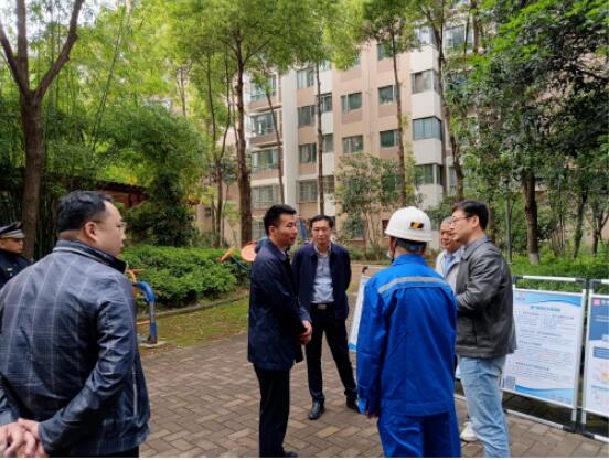 心系民生｜東西湖區盧區長一行調研指導東西湖區燃氣管道老化更新改造項目